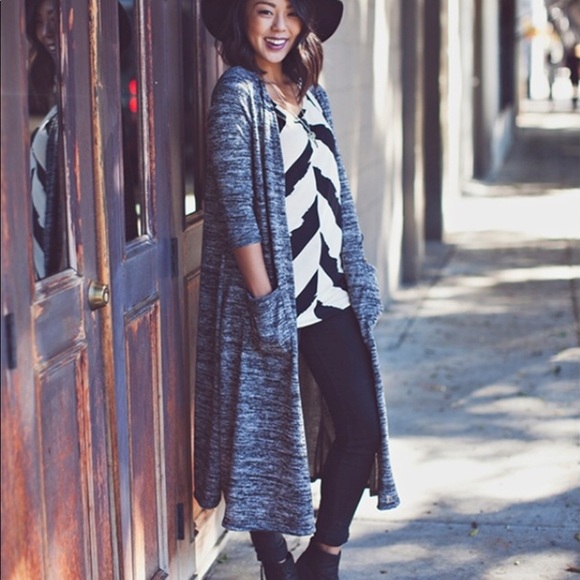 NWT Lularoe Striped Sarah Cardigan - Picture 8 of 8